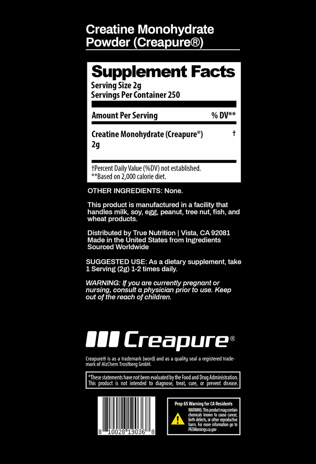 Creatine Monohydrate Powder (Creapure®) - Image 3