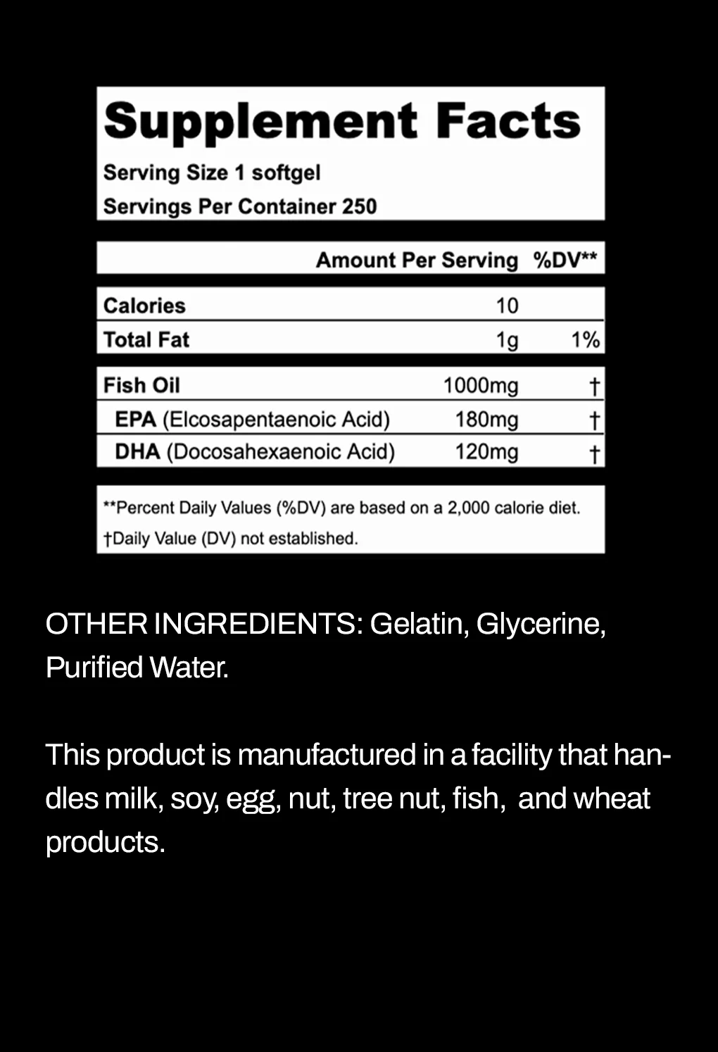 Omega-3 Fish Oil 1000mg (250 Softgels) - Image 6